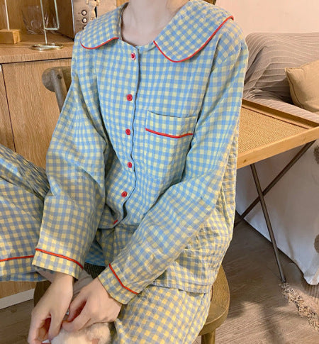 New Women's Pajamas Long-sleeve Thin Casual And Super-comfy Loungewear Set