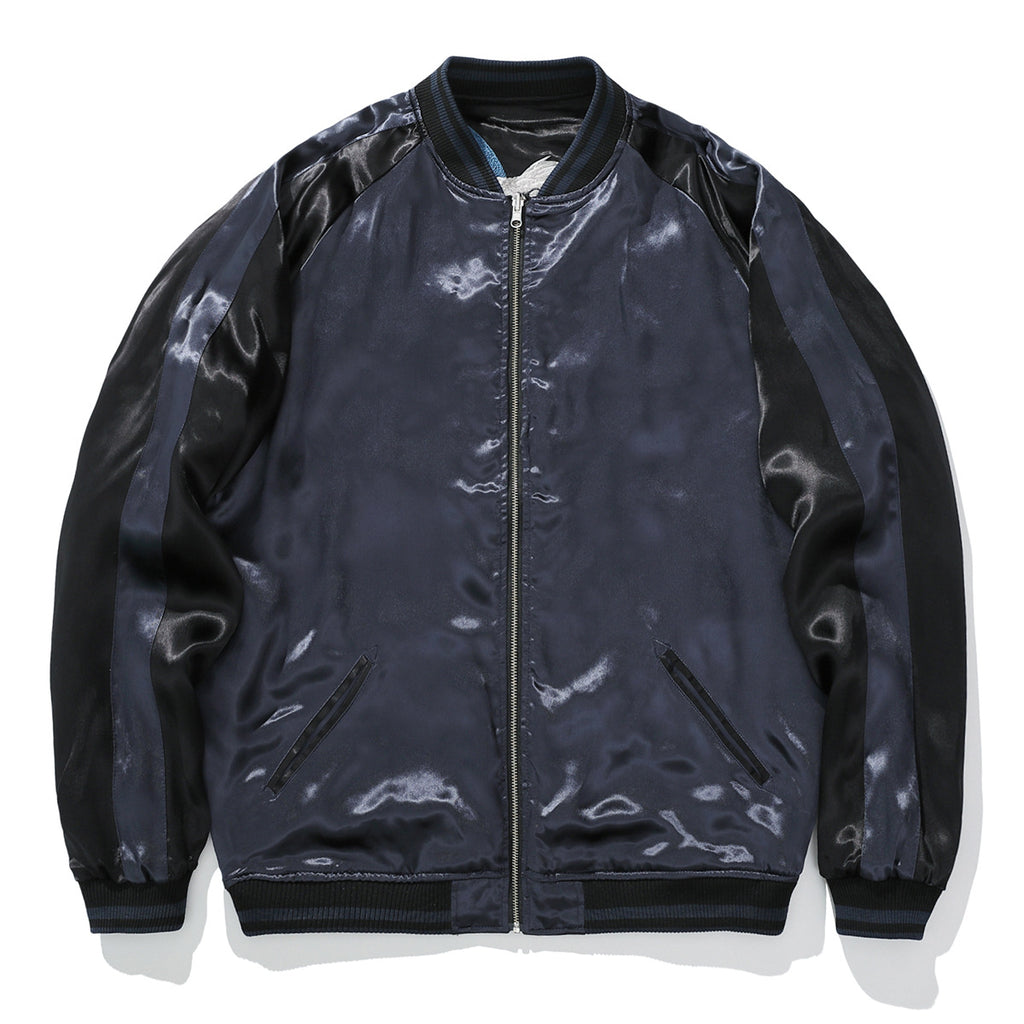 Mens Loose Fit Polyester Embroidered Chinese Style Jacket