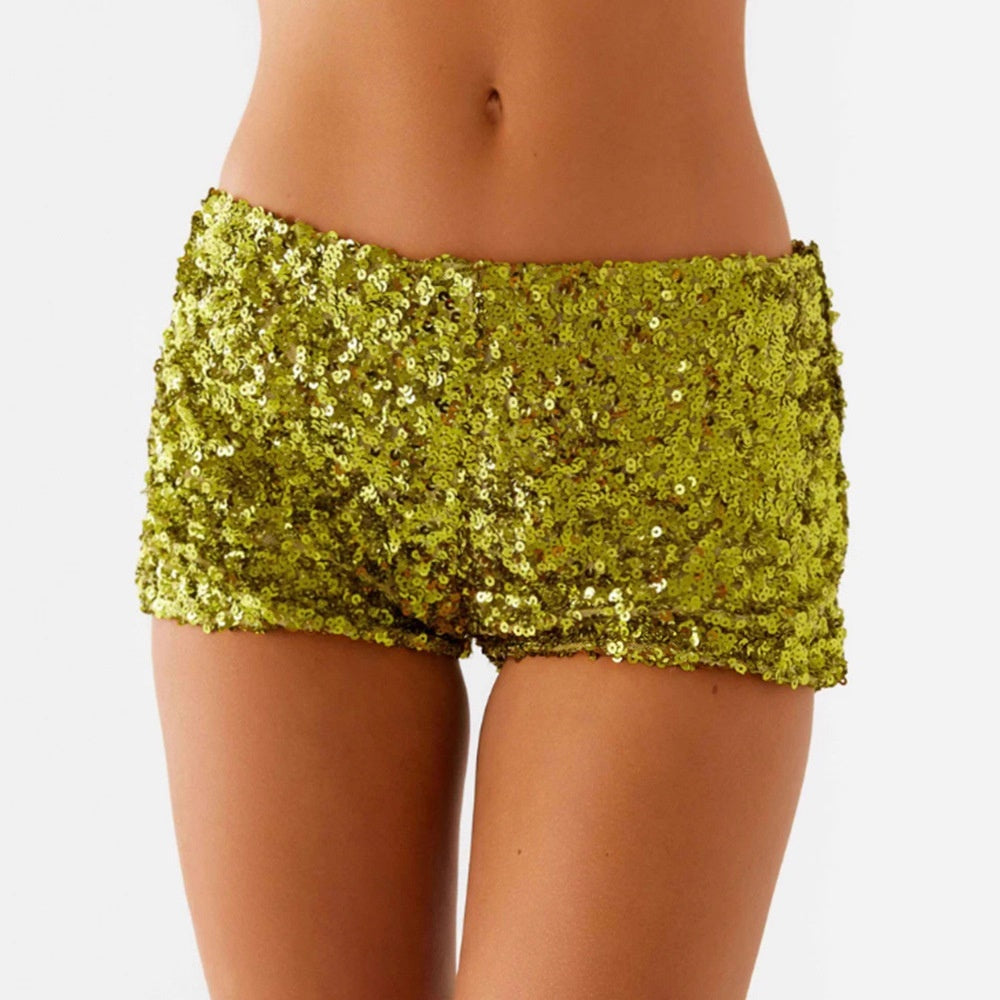 European And American-style Sparkly Versatile Women's Shorts