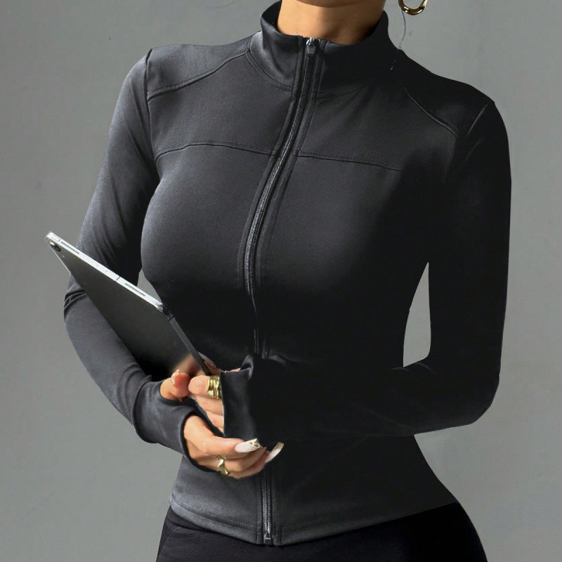 Women's Long-sleeve Yoga Tops And Workout Jackets
