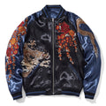 Mens Loose Fit Polyester Embroidered Chinese Style Jacket
