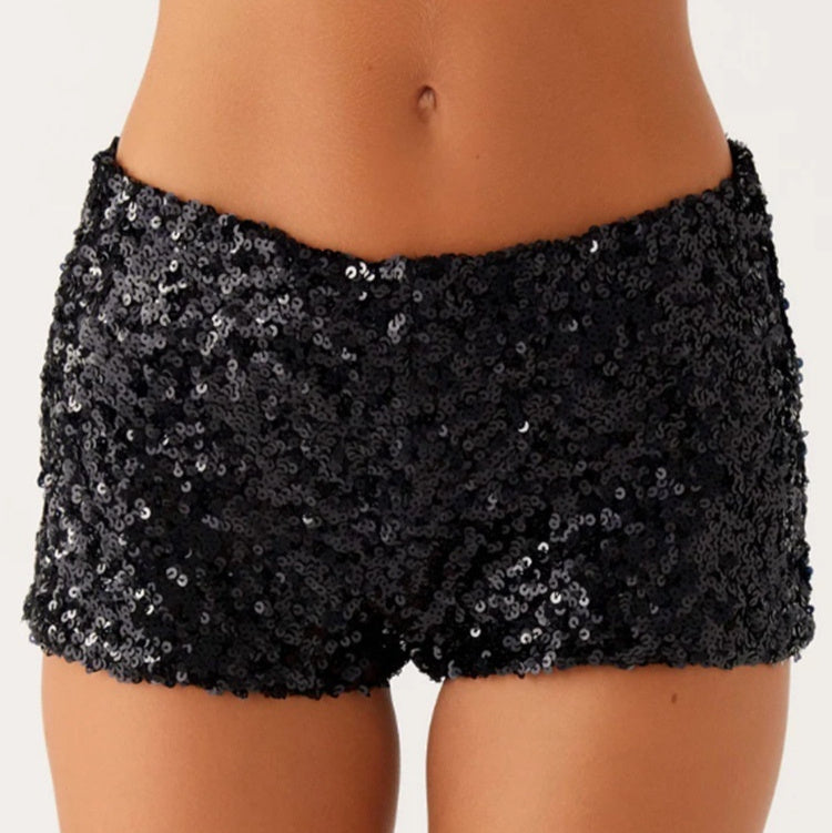 European And American-style Sparkly Versatile Women's Shorts
