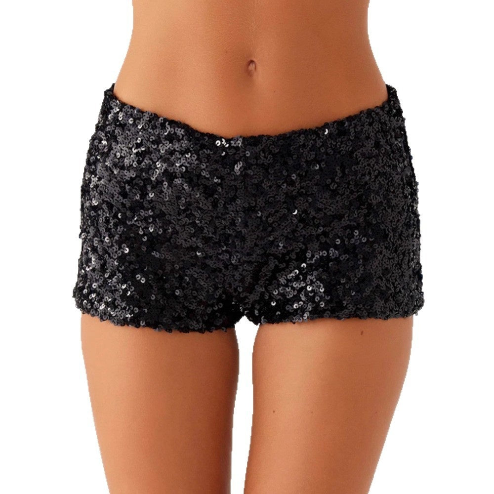 European And American-style Sparkly Versatile Women's Shorts