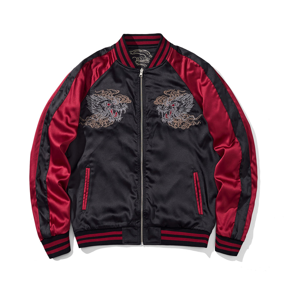 Mens Loose Fit Polyester Embroidered Chinese Style Jacket