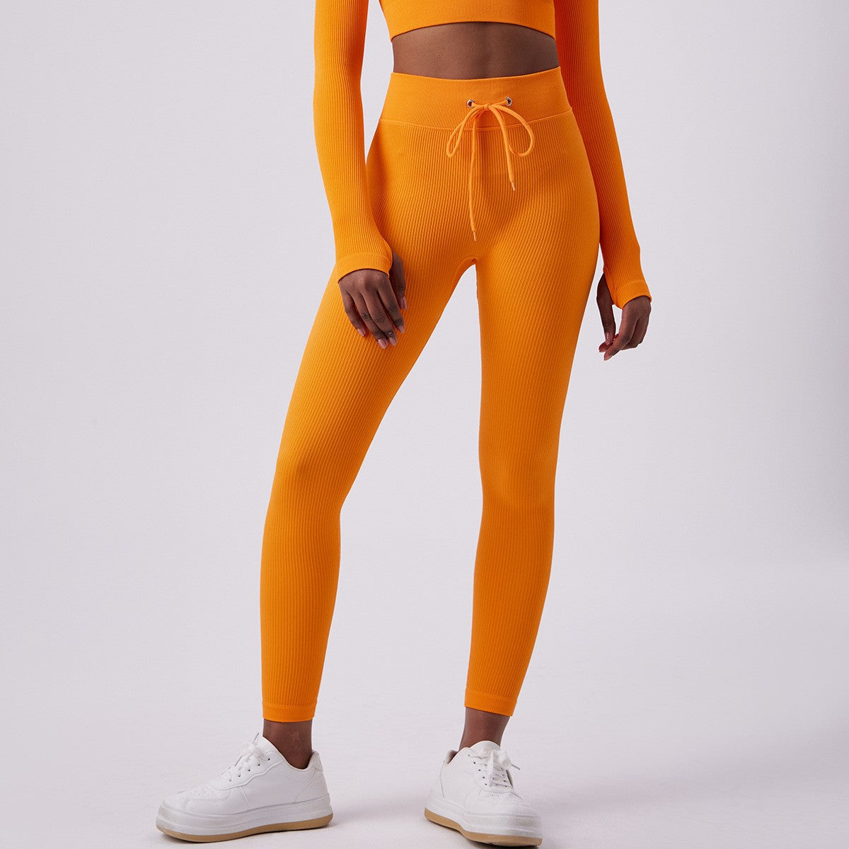 Women's Adjustable Drawstring Butt-lifting Yoga Pants For Outdoor Wear