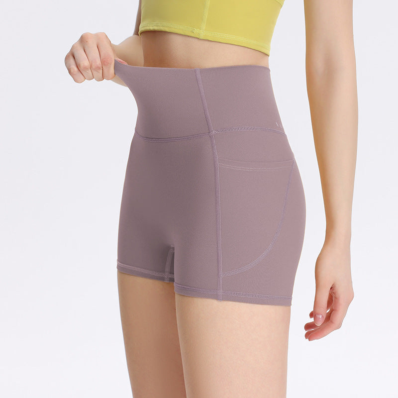 Cloud-feel High-waist Butt-lifting Thin Elastic Three-quarter-length Pants