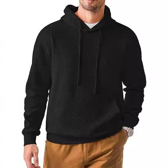 Men's Fleece-Lined Sweater For Autumn And Winter