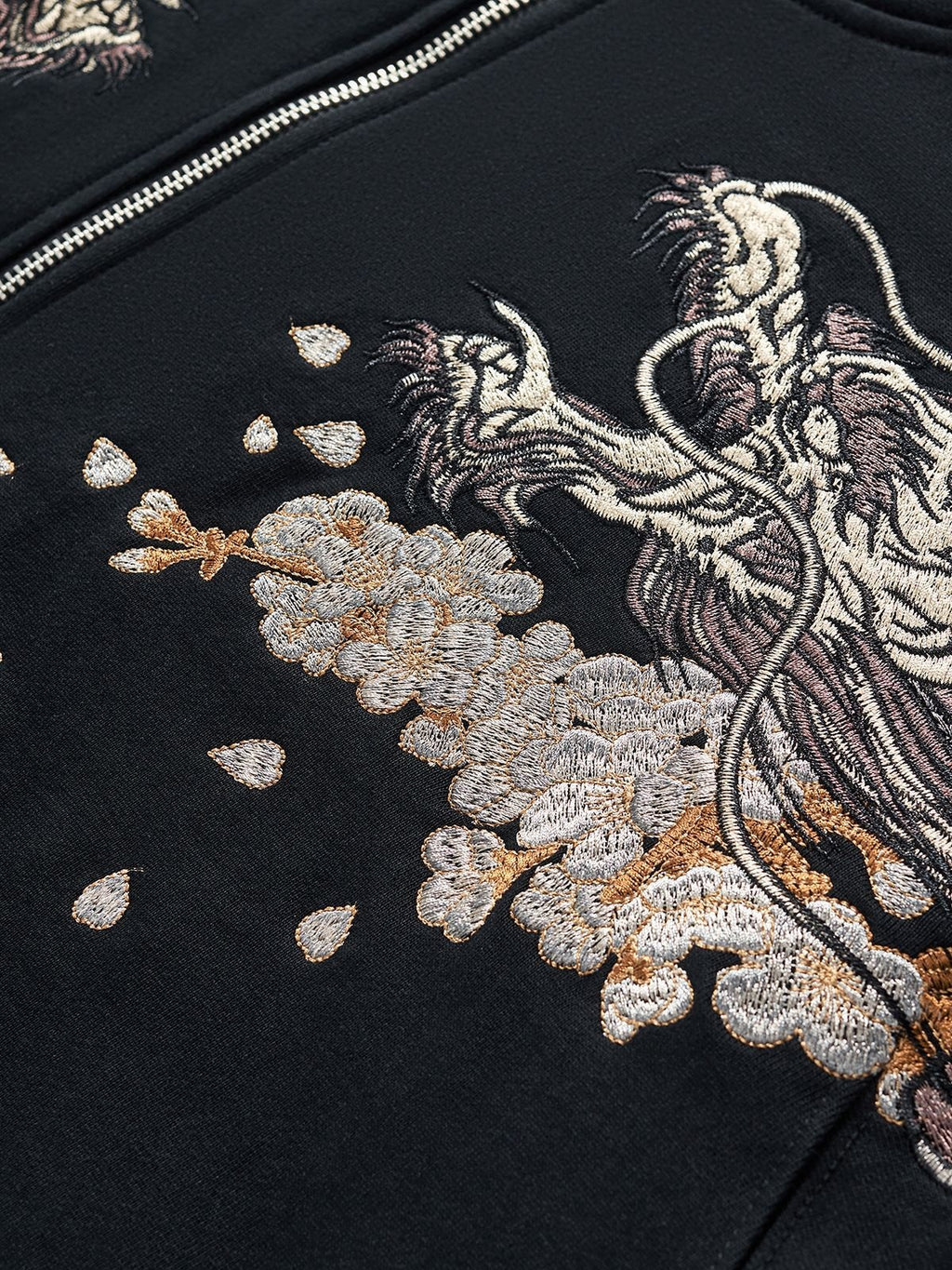 Mens Loose Fit Polyester Embroidered Chinese Style Jacket